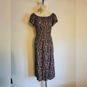 Black tiny floral dress